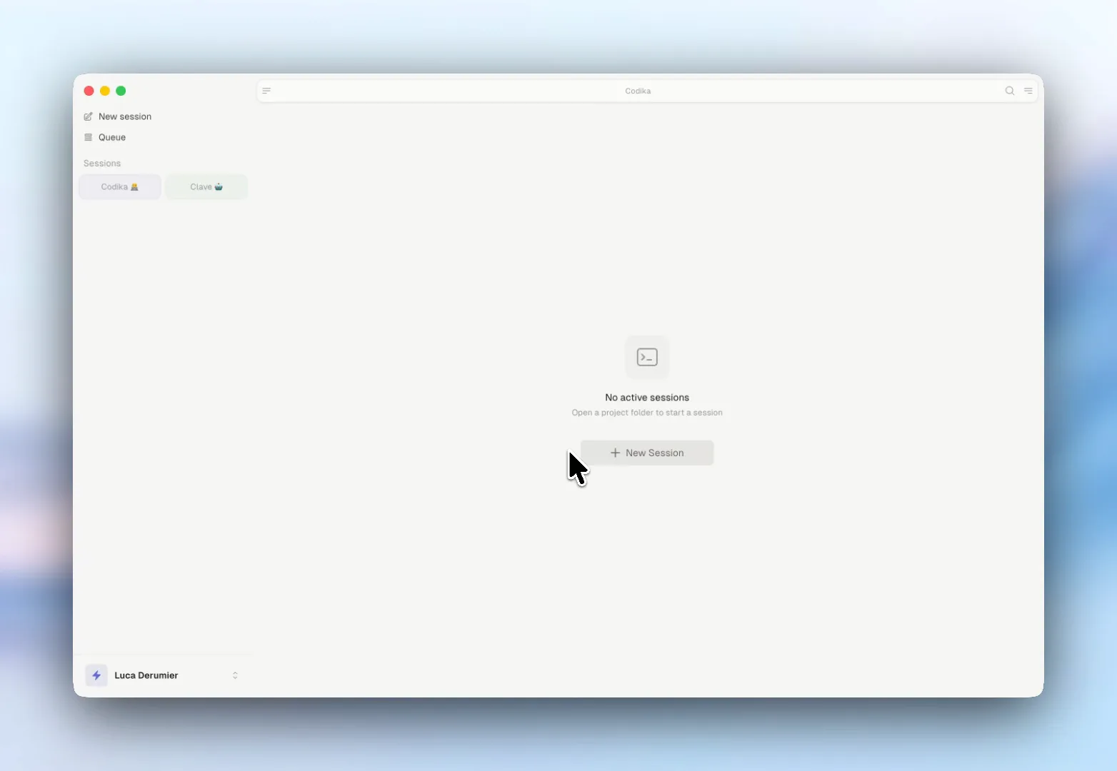 Screenshot of Clave