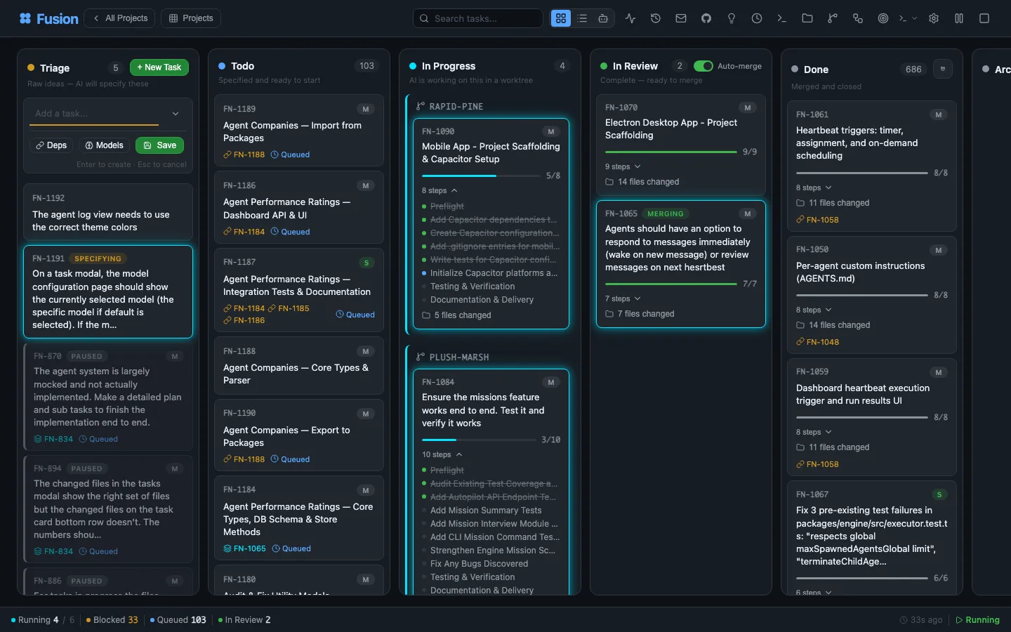 Screenshot of Fusion