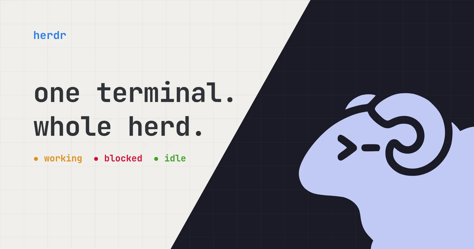 Screenshot of Herdr