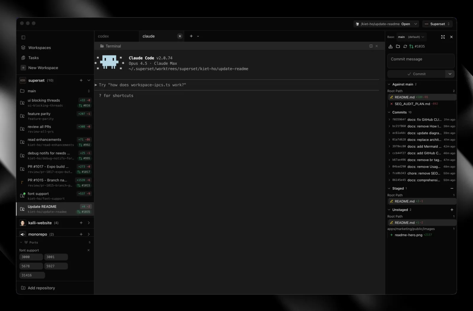 Screenshot of Superset